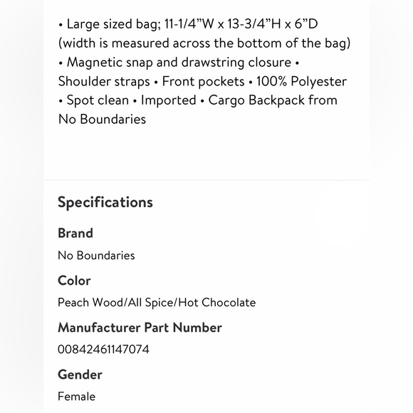 Women Bagpack - Picture 6 of 7